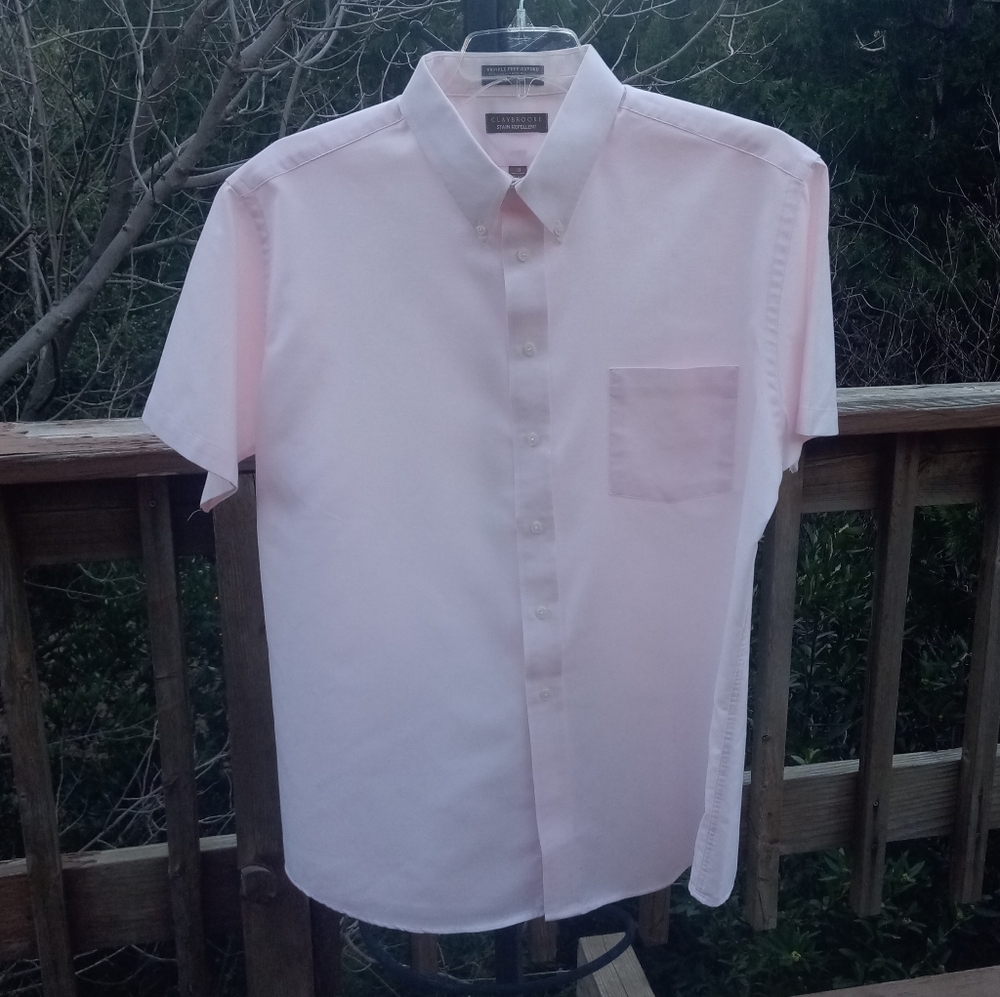 Claybrooke Classic Light Pink Shirt sz 18 XXL